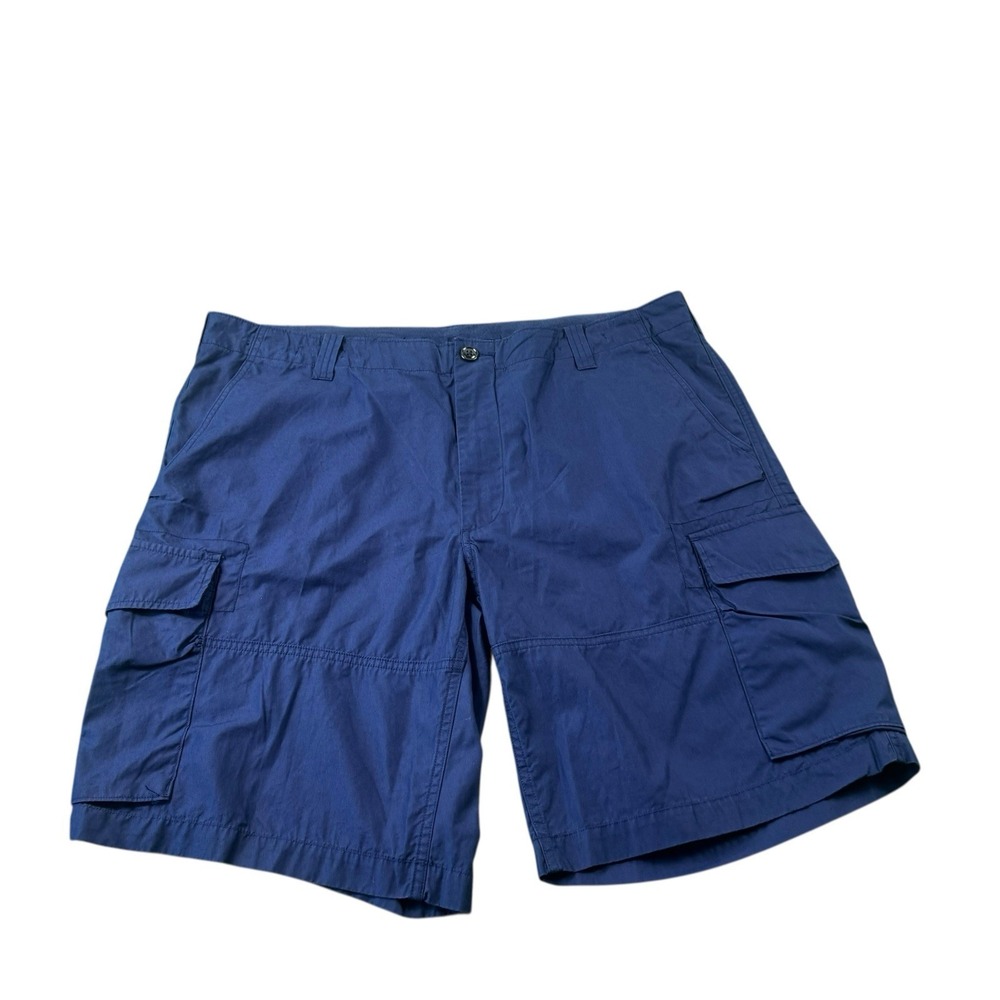 Polo Ralph Lauren Blue Drill Khaki Fatigue Men's Short Size 40 Mint Cargo